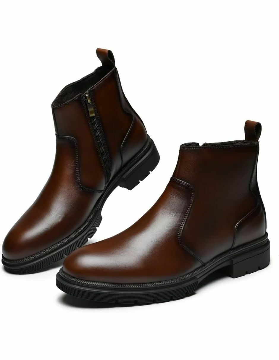 Bota de piel para hombre
