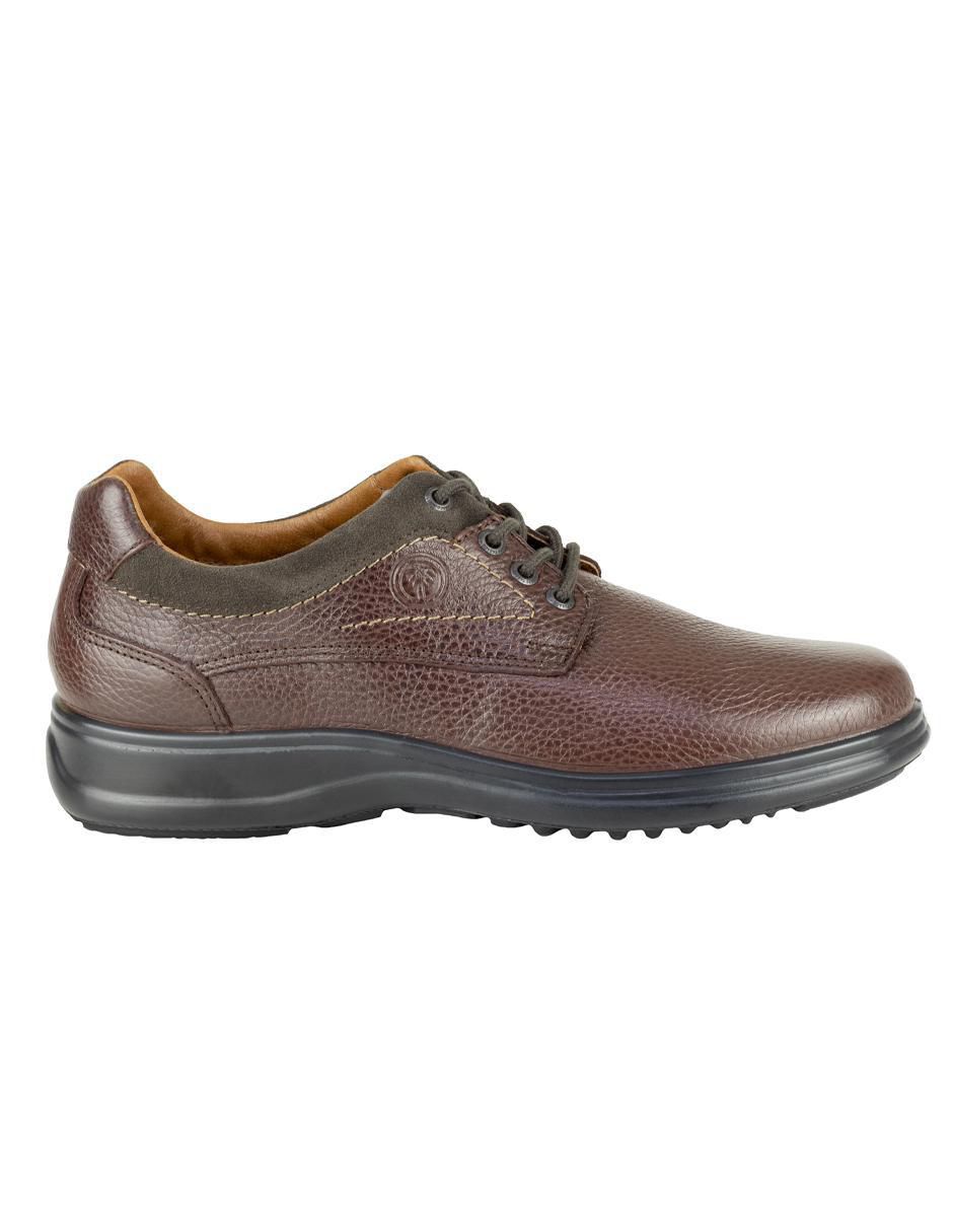 Zapato derby Verde Tabaco para hombre