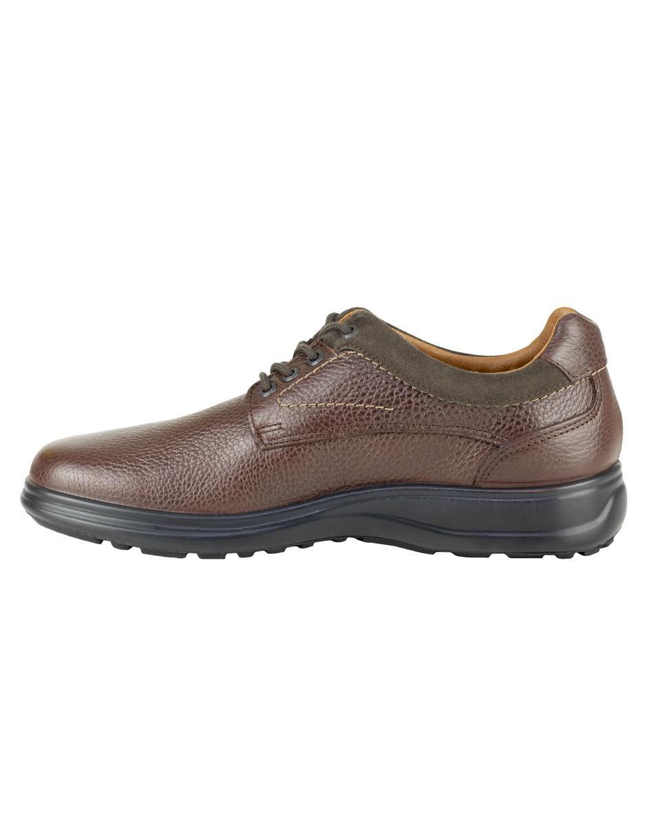 Zapato derby Verde Tabaco para hombre