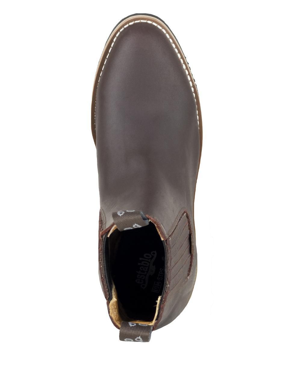 Botín de piel para hombre 6