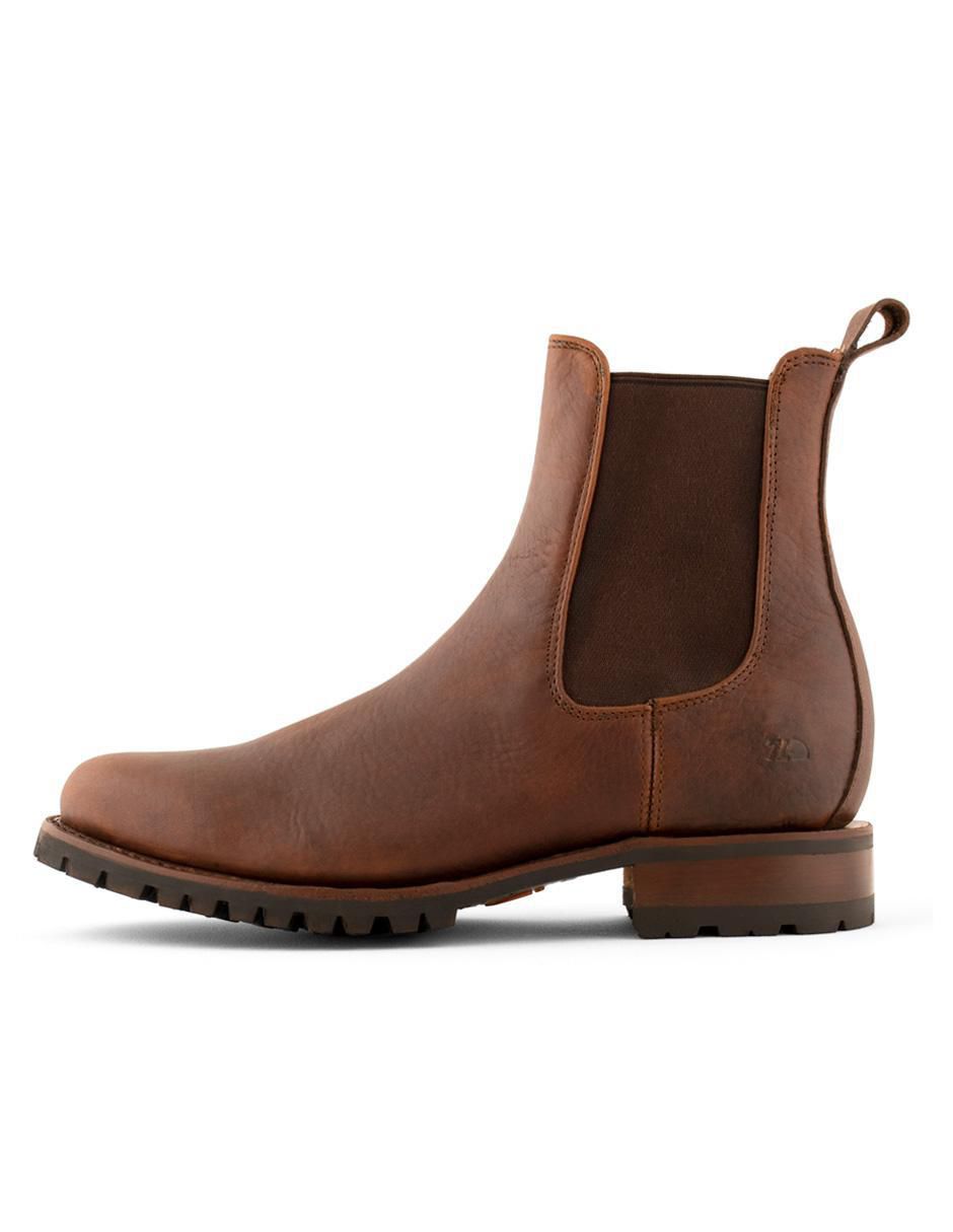 Botín Chelsea de piel para hombre 5