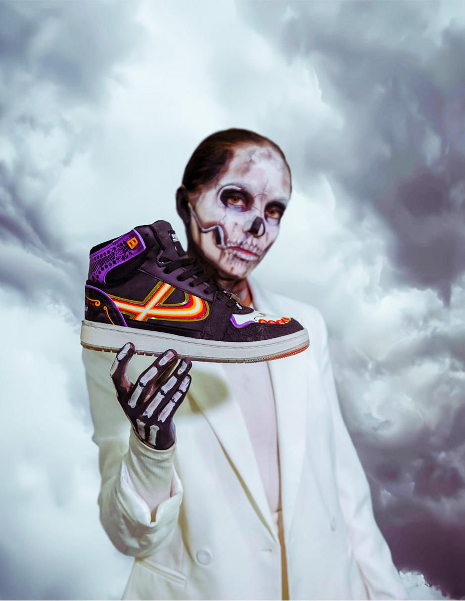 Tenis Día De Muertos para hombre 8