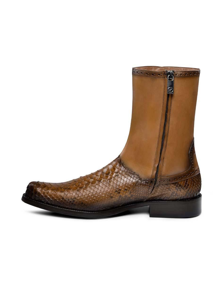 Botín de piel para hombre
