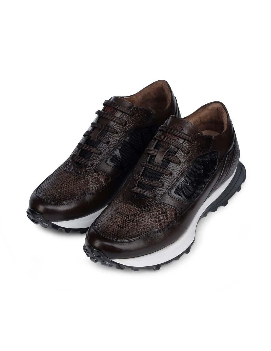 Tenis de piel para hombre