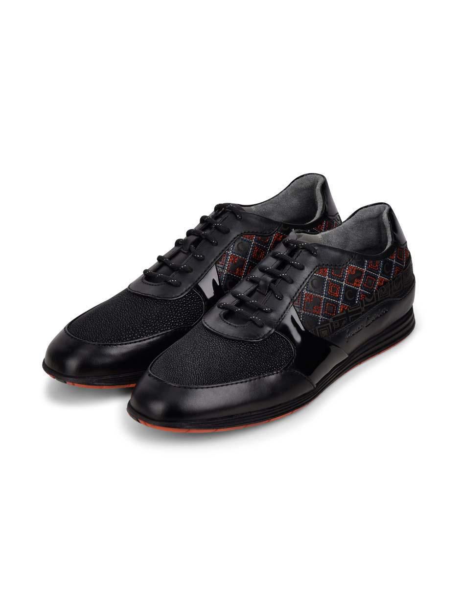Tenis de piel para hombre