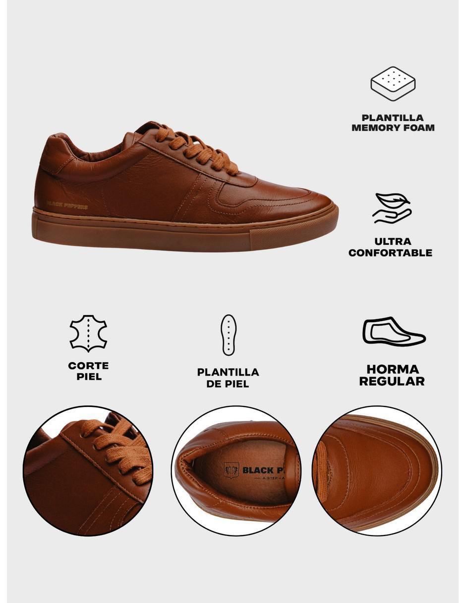 Tenis de piel para hombre 10