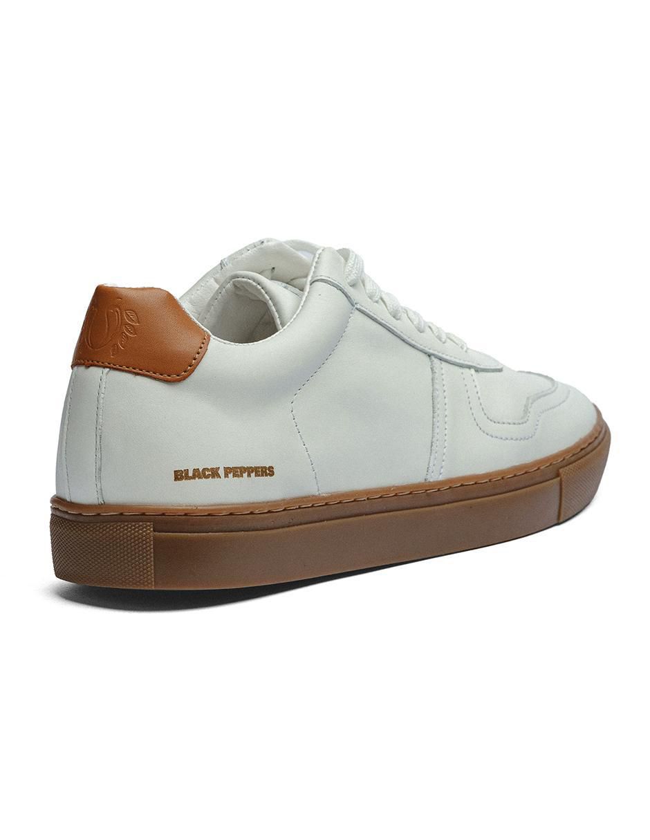 Tenis de piel Black Peppers para hombre