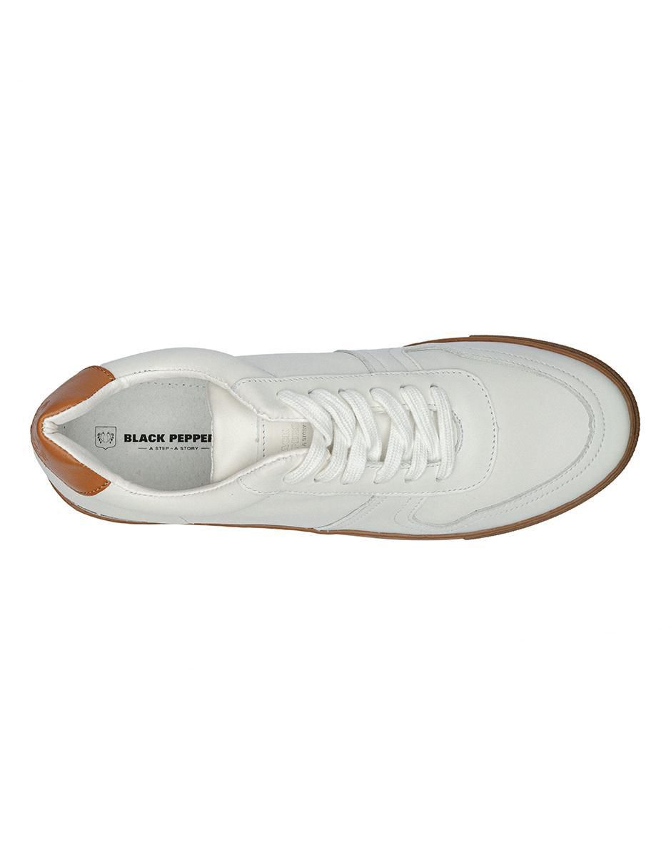 Tenis de piel Black Peppers para hombre