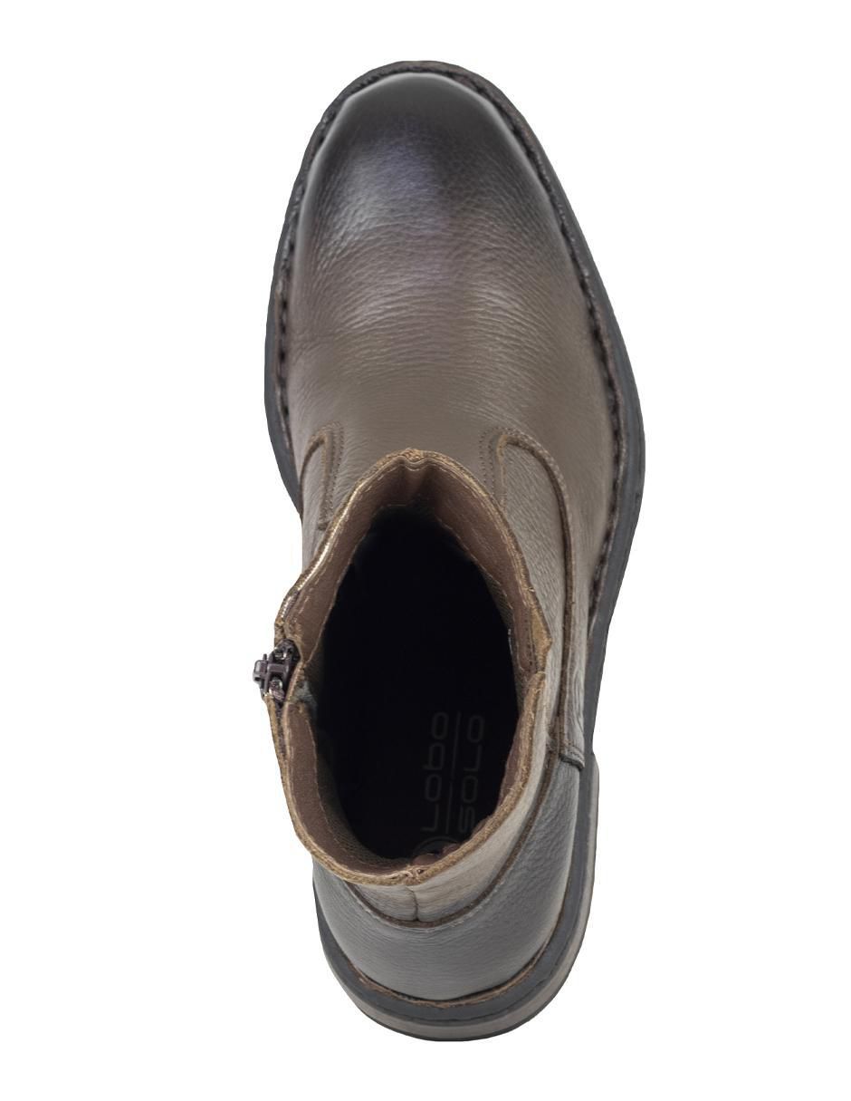 Bota lobo solo de piel para hombre