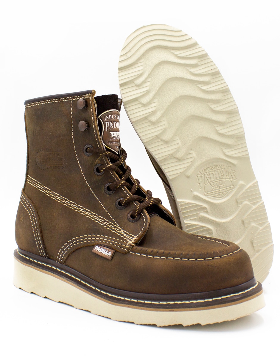 Bota A215 Crazy Tabaco de piel para hombre 5