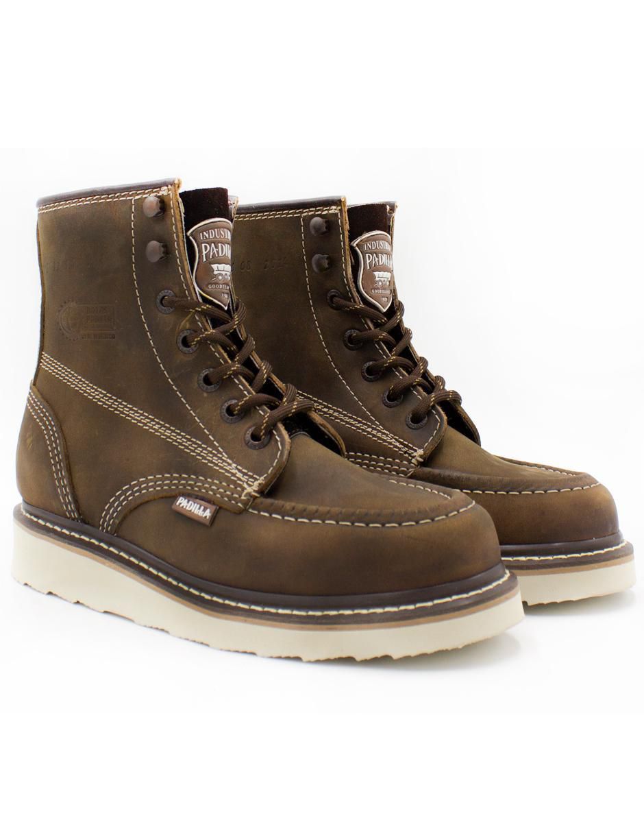 Bota A215 Crazy Tabaco de piel para hombre 3