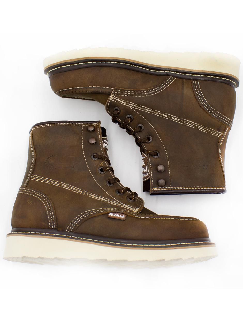 Bota A215 Crazy Tabaco de piel para hombre 6