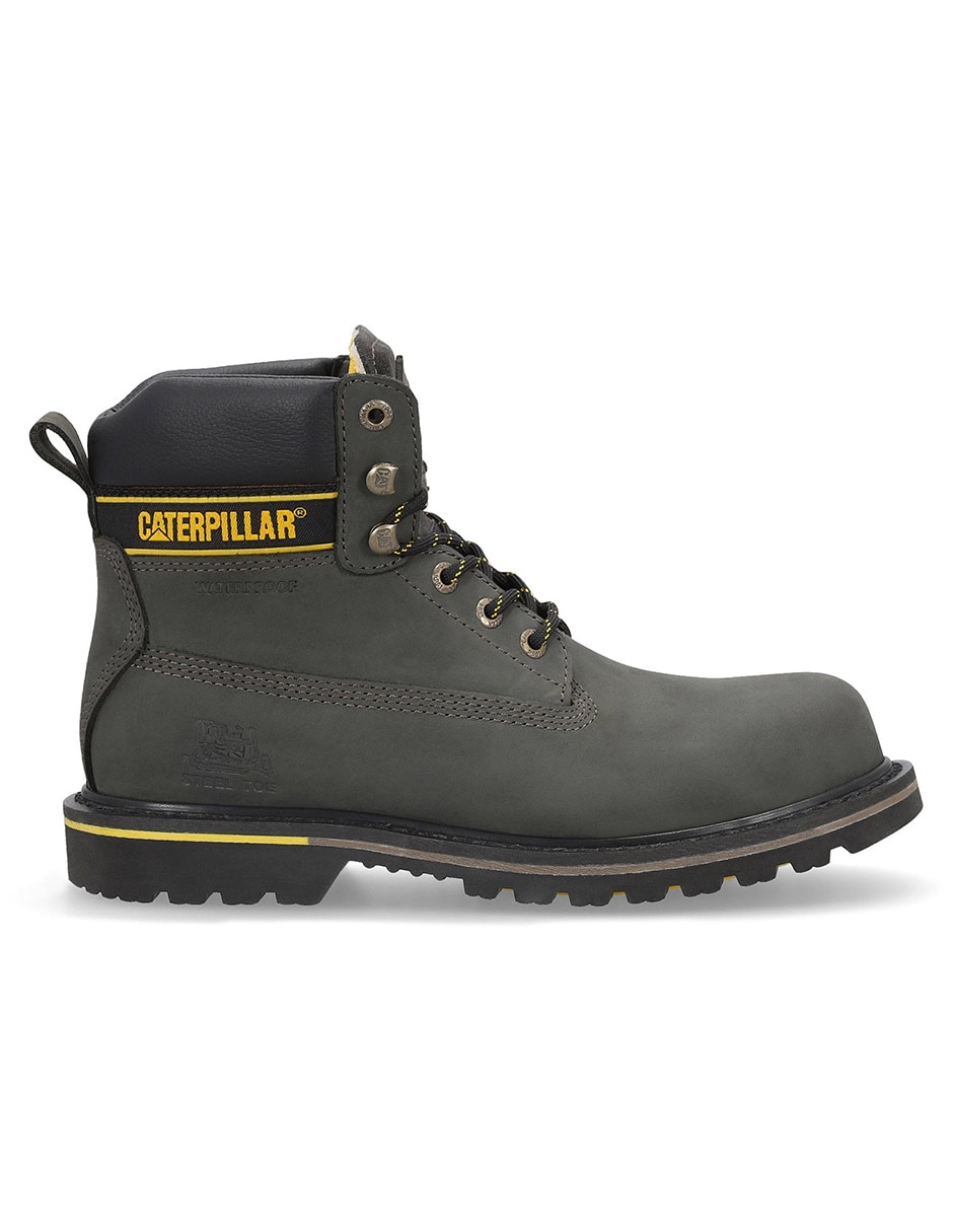 Bota industrial Caterpillar de cuero y piel