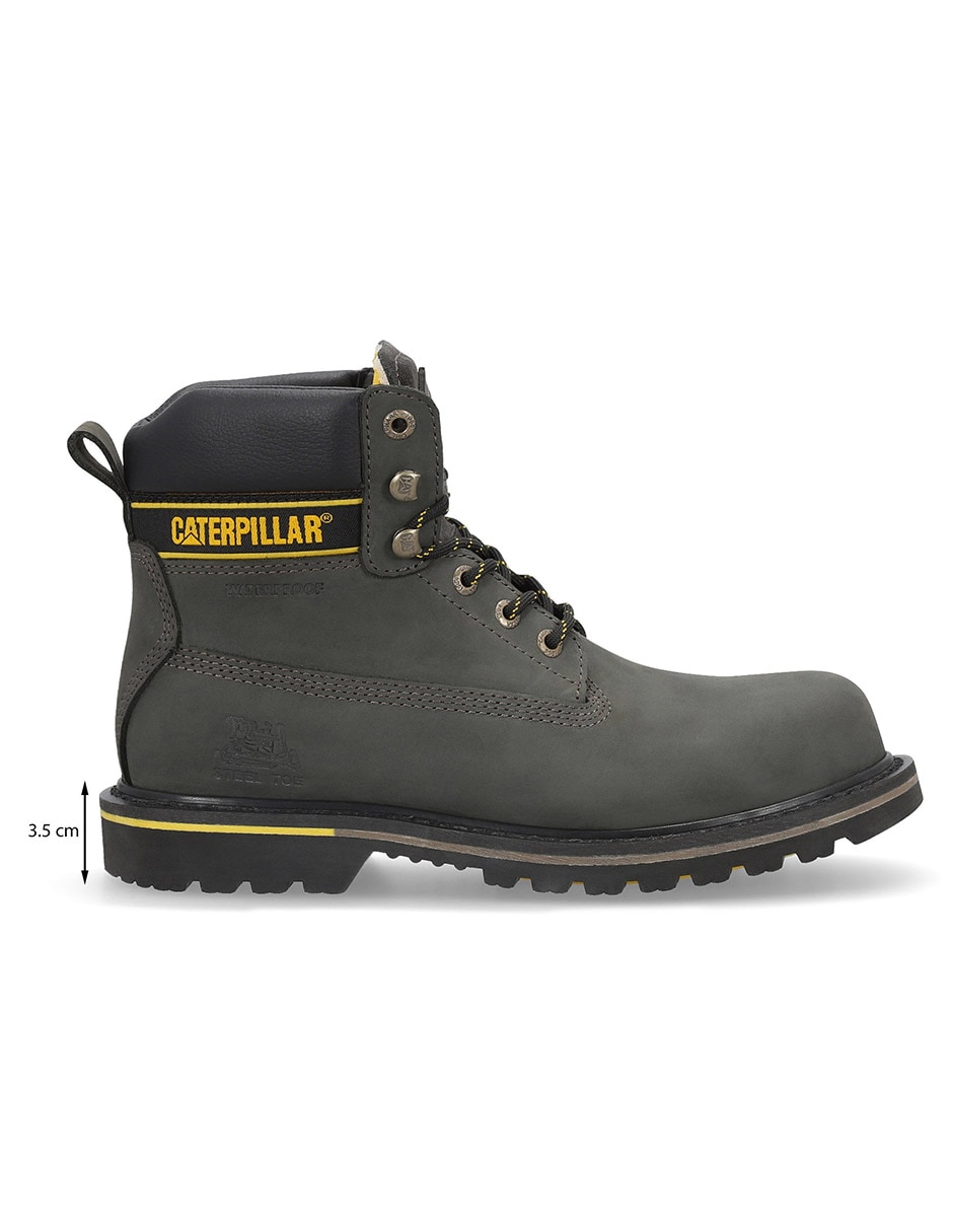 Bota industrial Caterpillar de cuero y piel