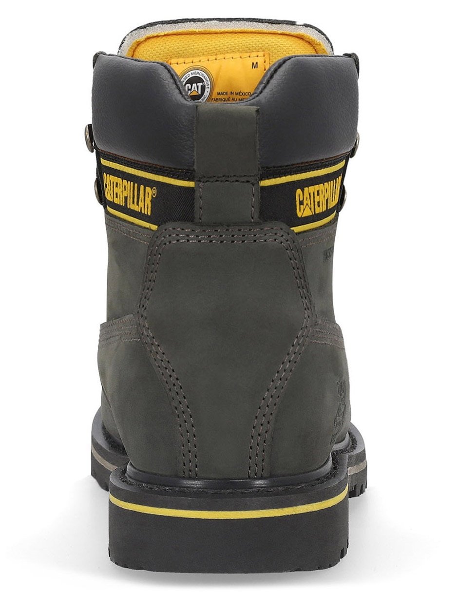 Bota industrial Caterpillar de cuero y piel