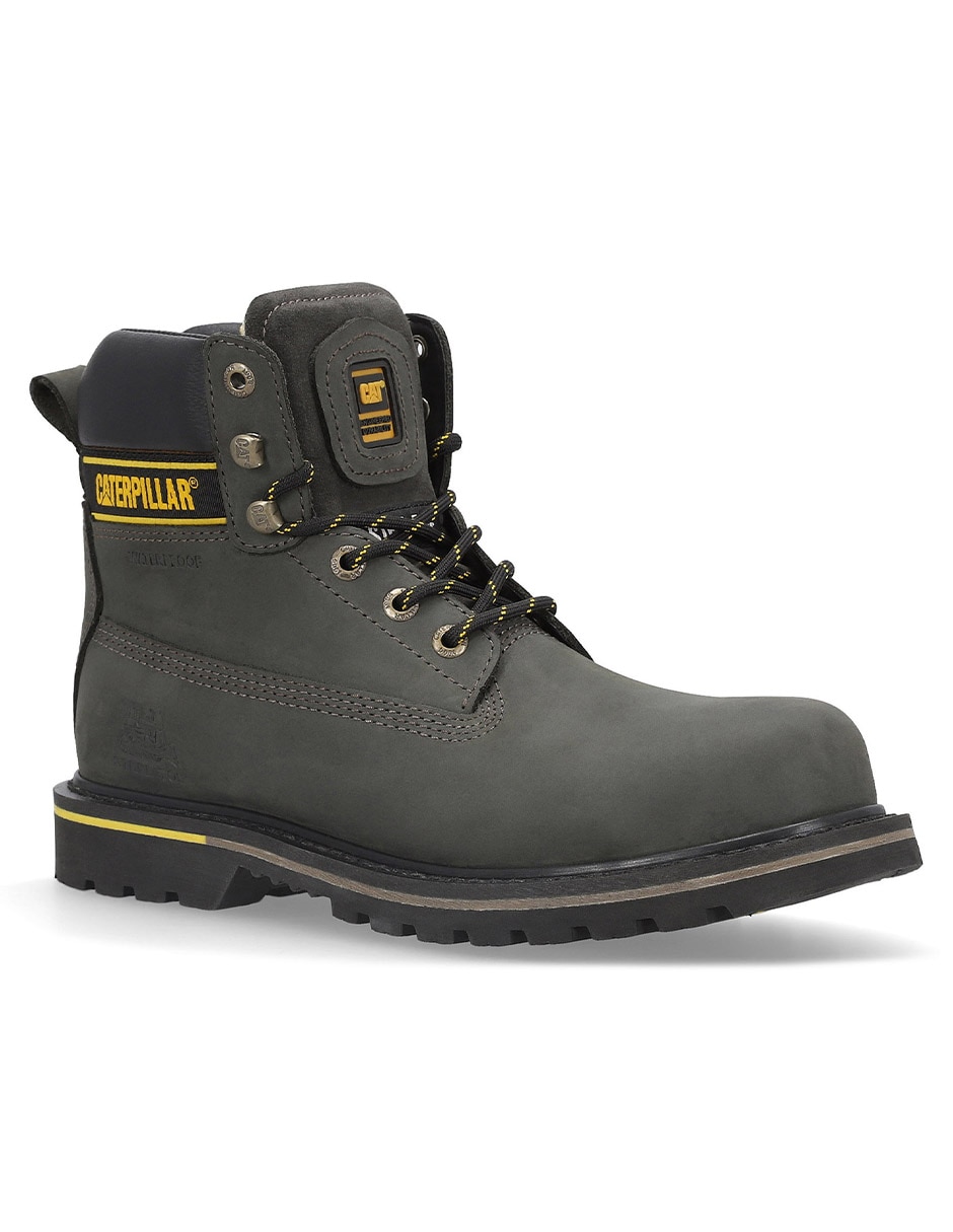 Bota industrial Caterpillar de cuero y piel