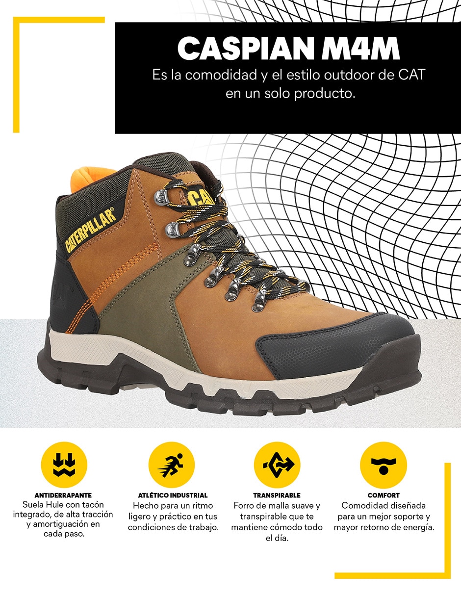 Bota Caterpillar de piel para hombre