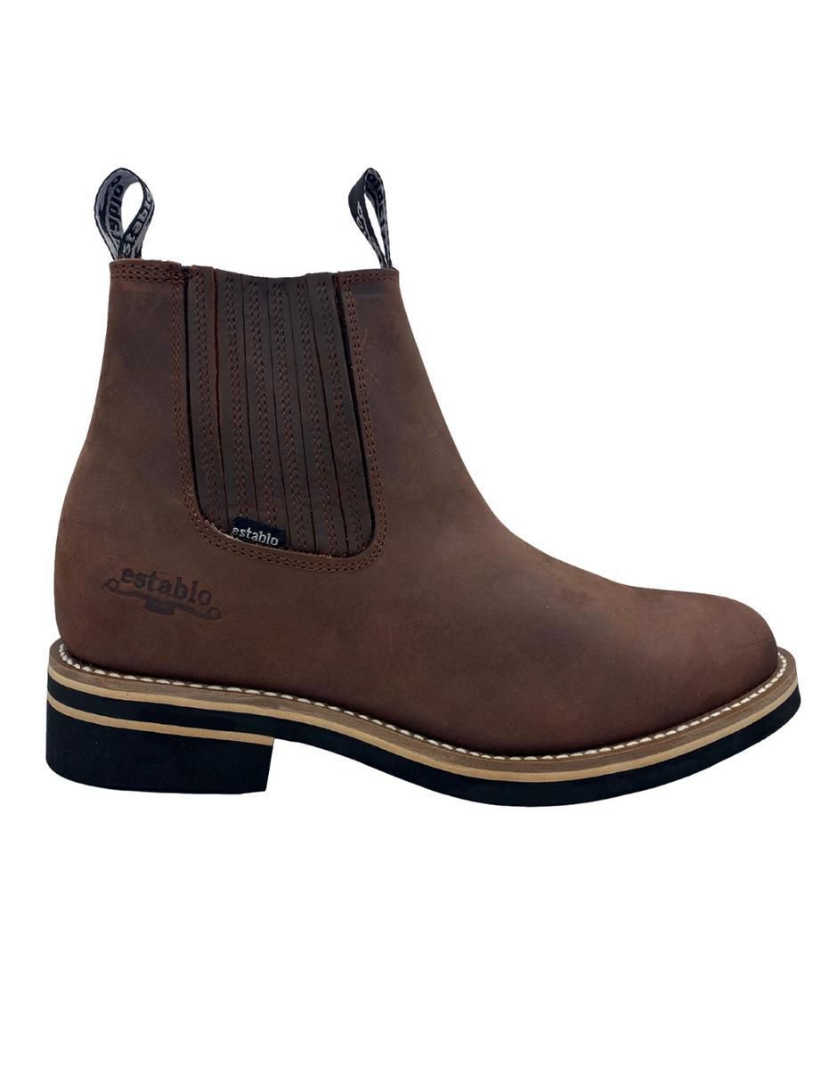 Bota de piel para hombre