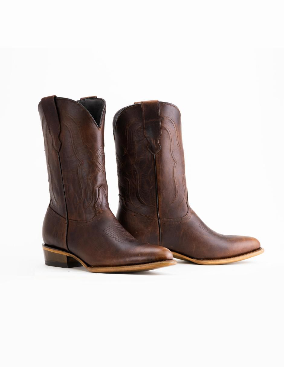 Bota de piel para hombre