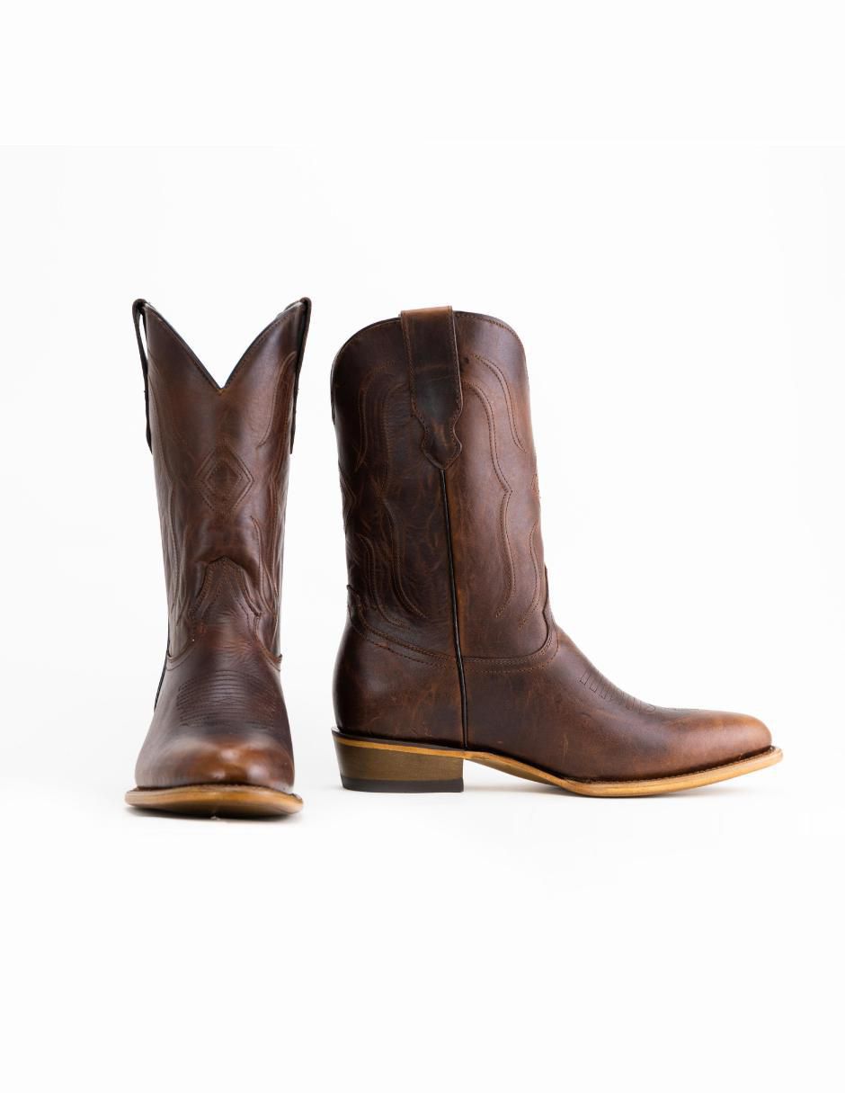 Bota de piel para hombre