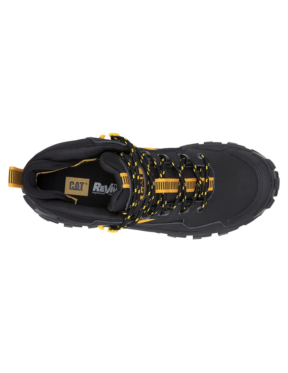 Bota industrial Caterpillar de cuero y piel