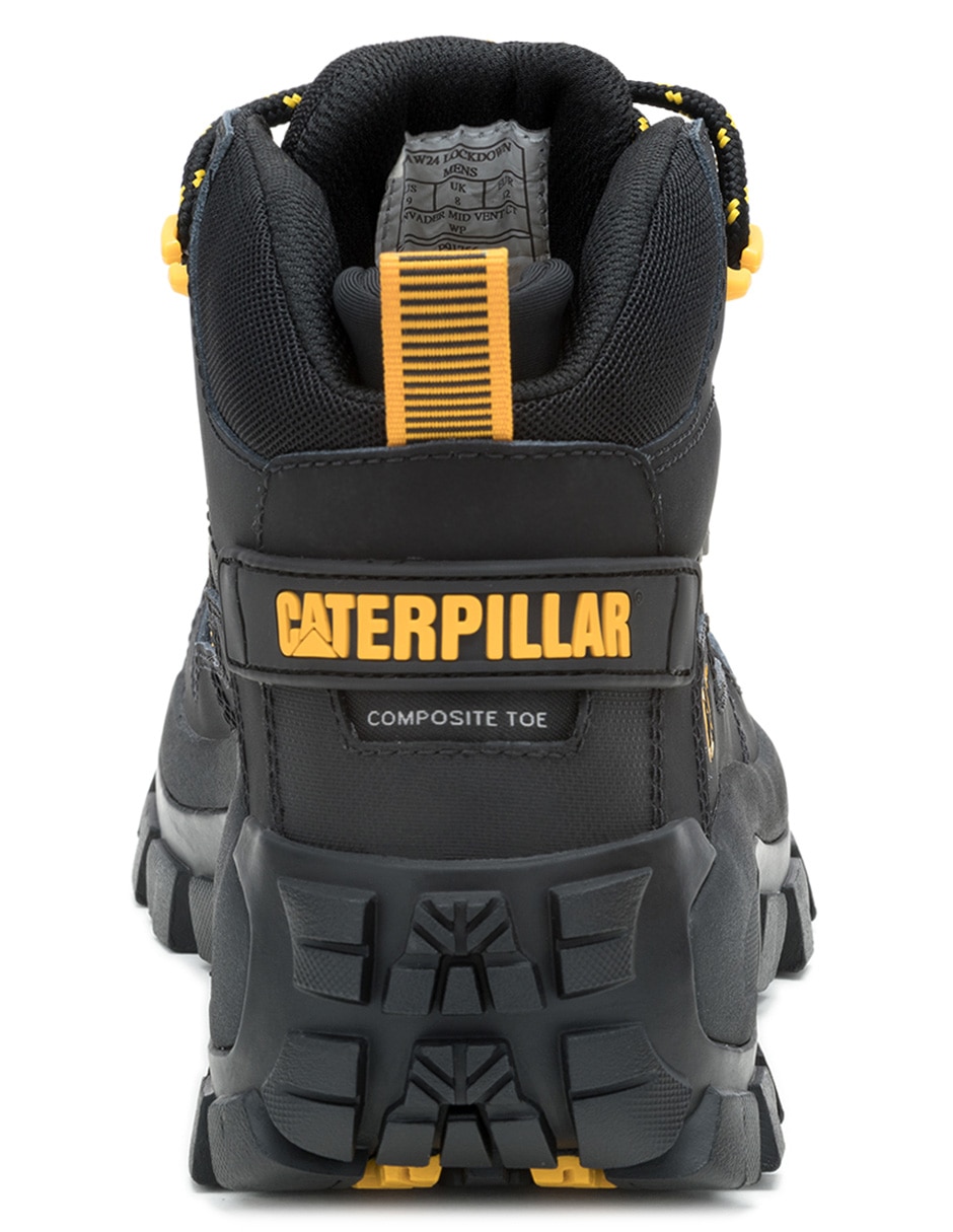 Bota industrial Caterpillar de cuero y piel