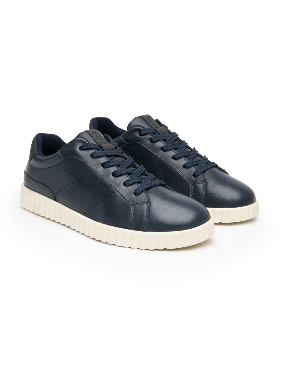 Tenis de piel para hombre 16