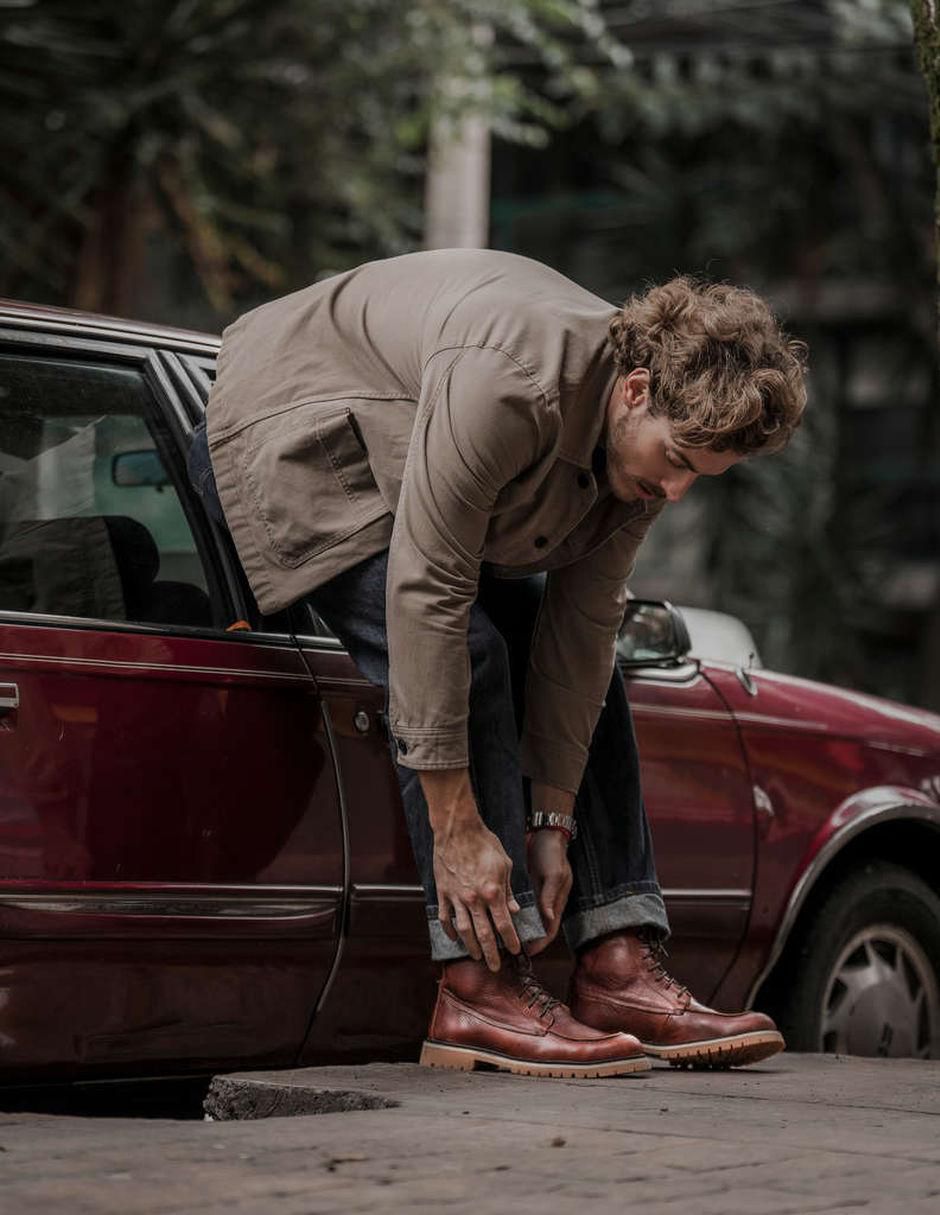 Bota Wagon de piel para hombre 6