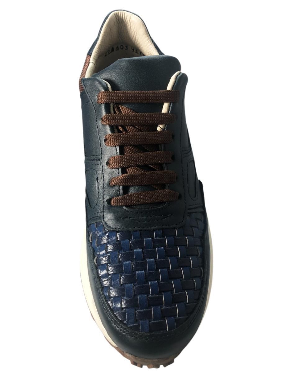 Tenis de piel para hombre 5