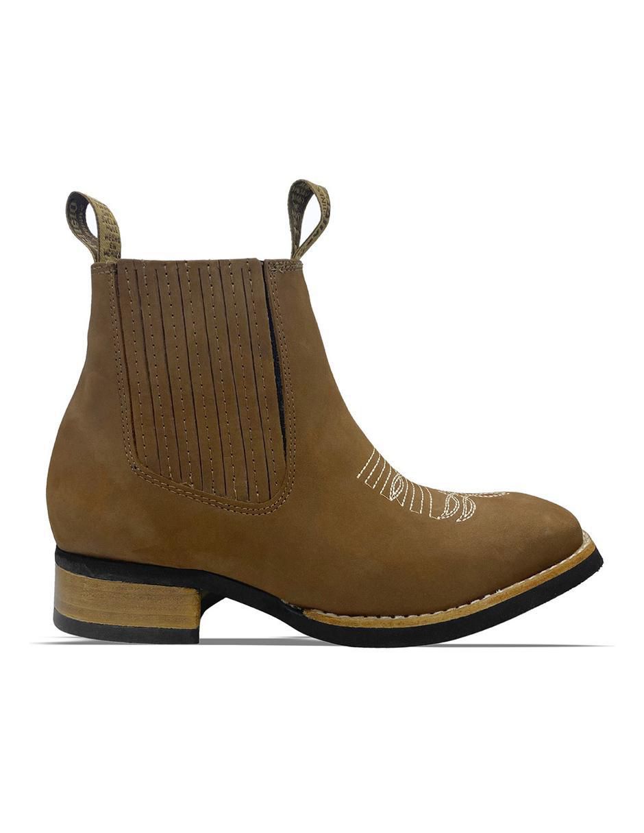 Botín de piel para hombre