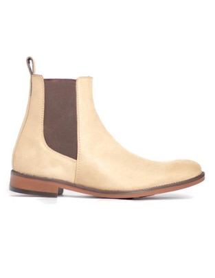 Botín de piel para hombre Botín de piel para hombre