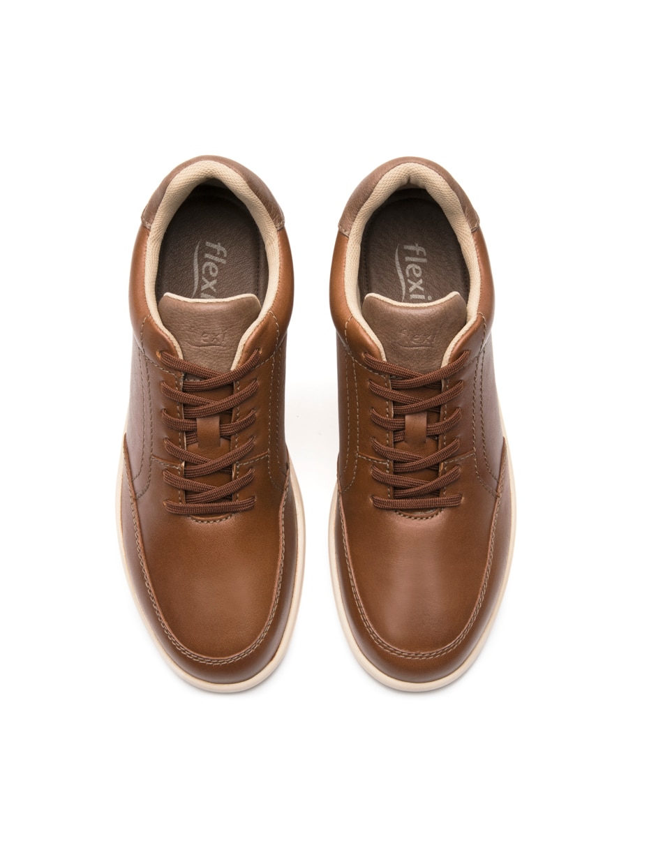 Tenis de piel para hombre
