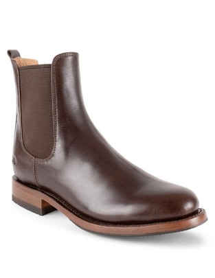 Botín Chelsea de piel para hombre