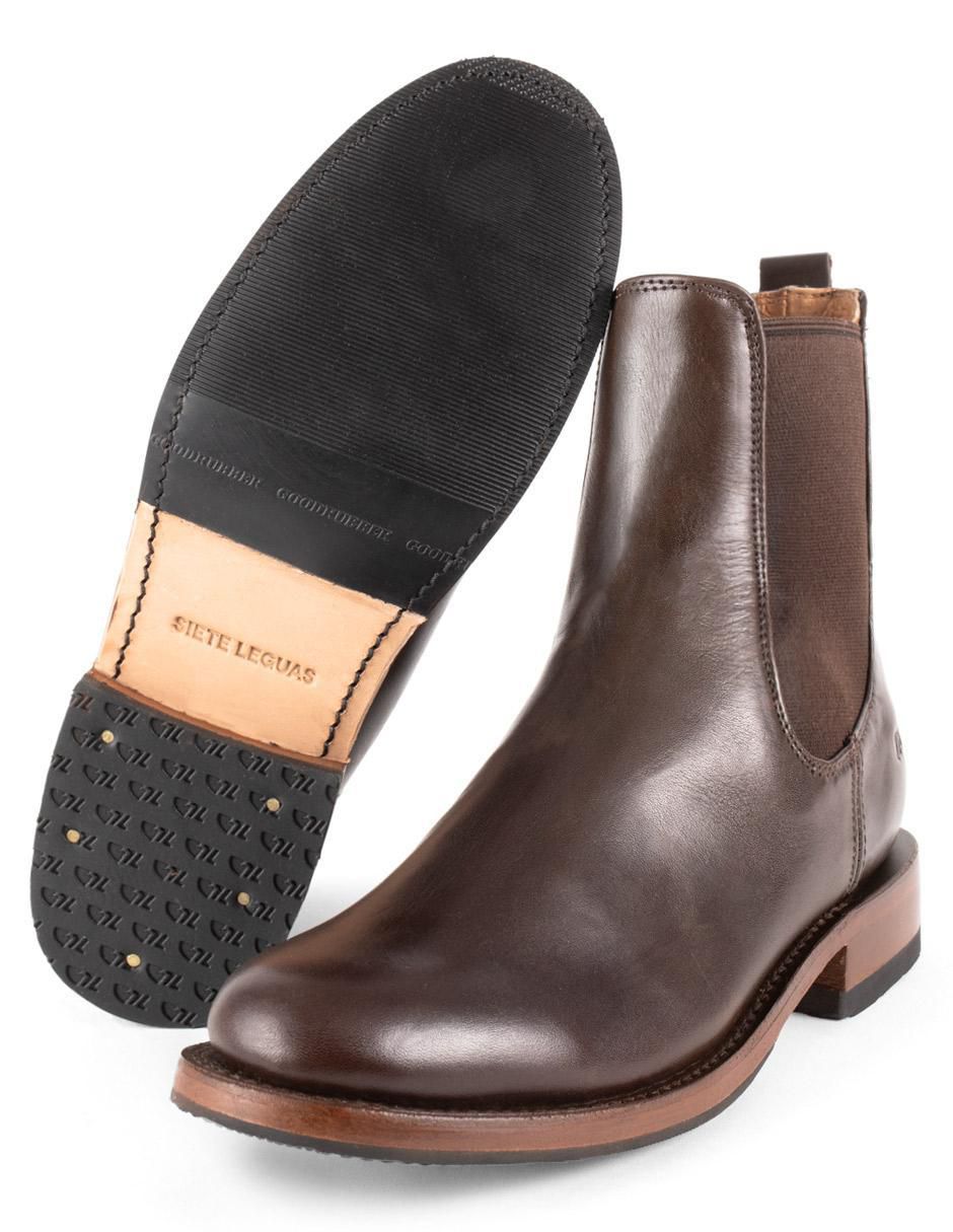 Botín Chelsea de piel para hombre 3