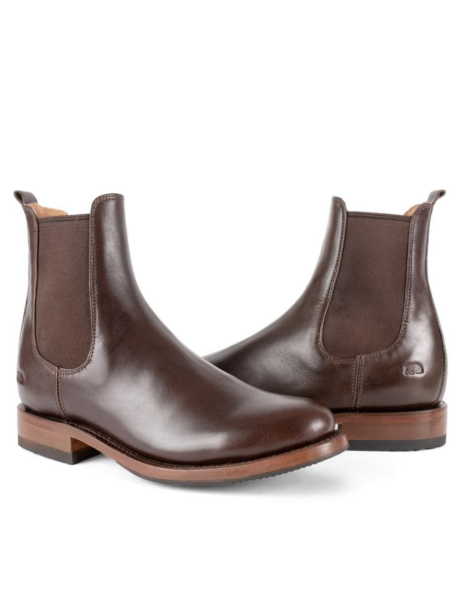 Botín Chelsea de piel para hombre 4