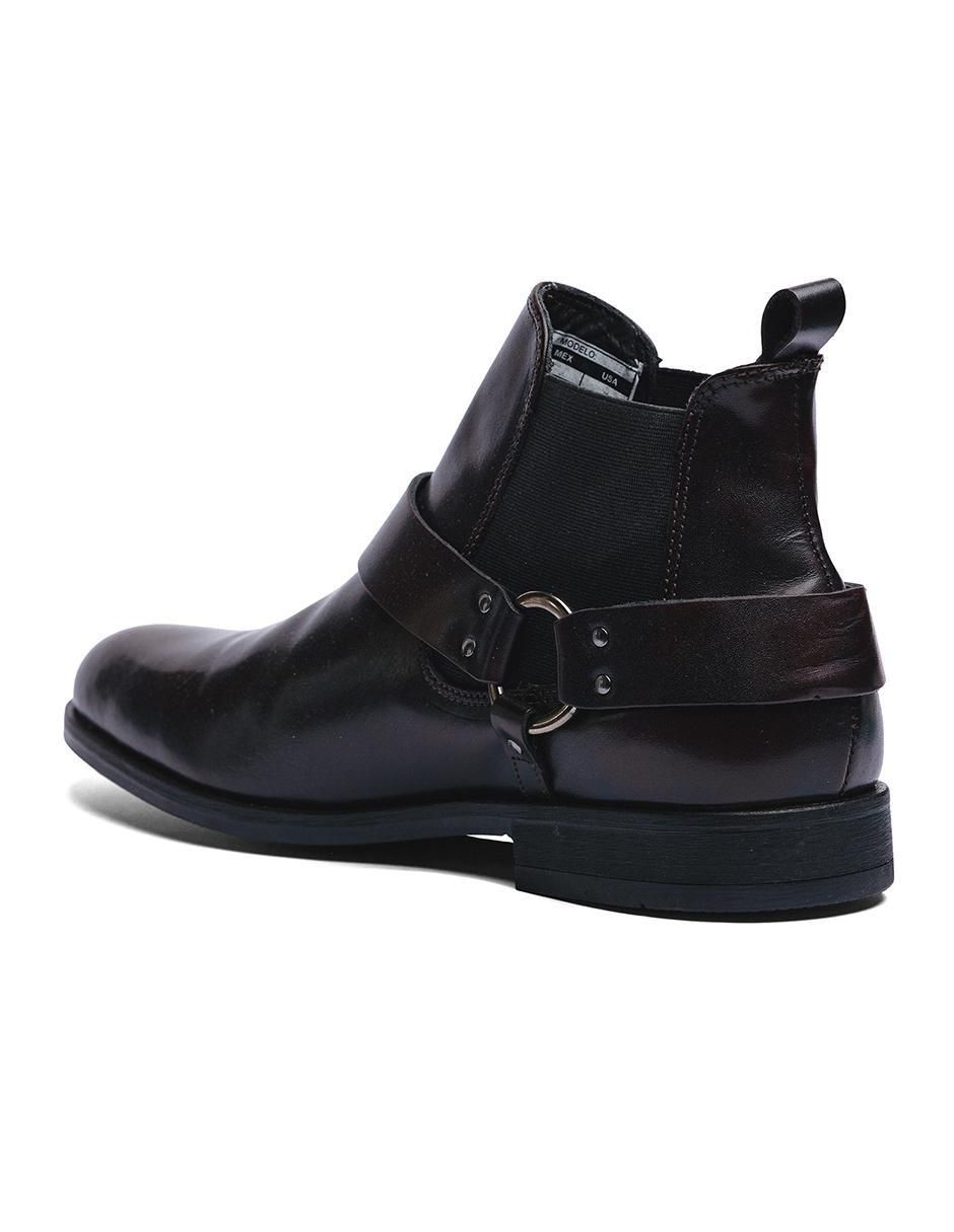 Botín black peppers de piel para hombre