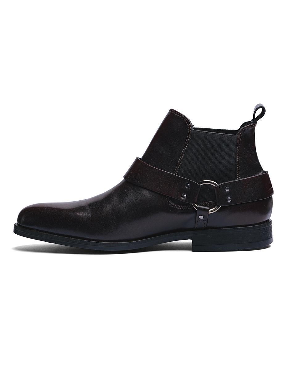 Botín black peppers de piel para hombre