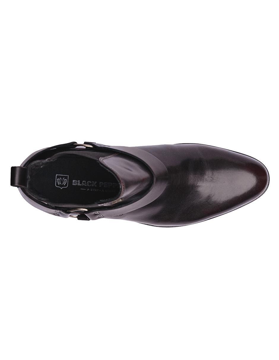 Botín black peppers de piel para hombre