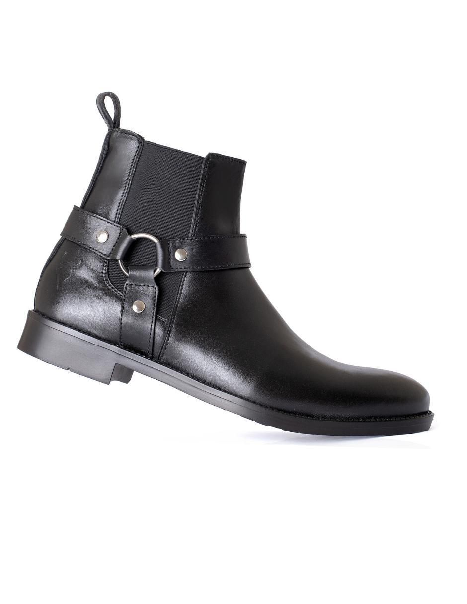 Botín Chelsea de piel para hombre 5