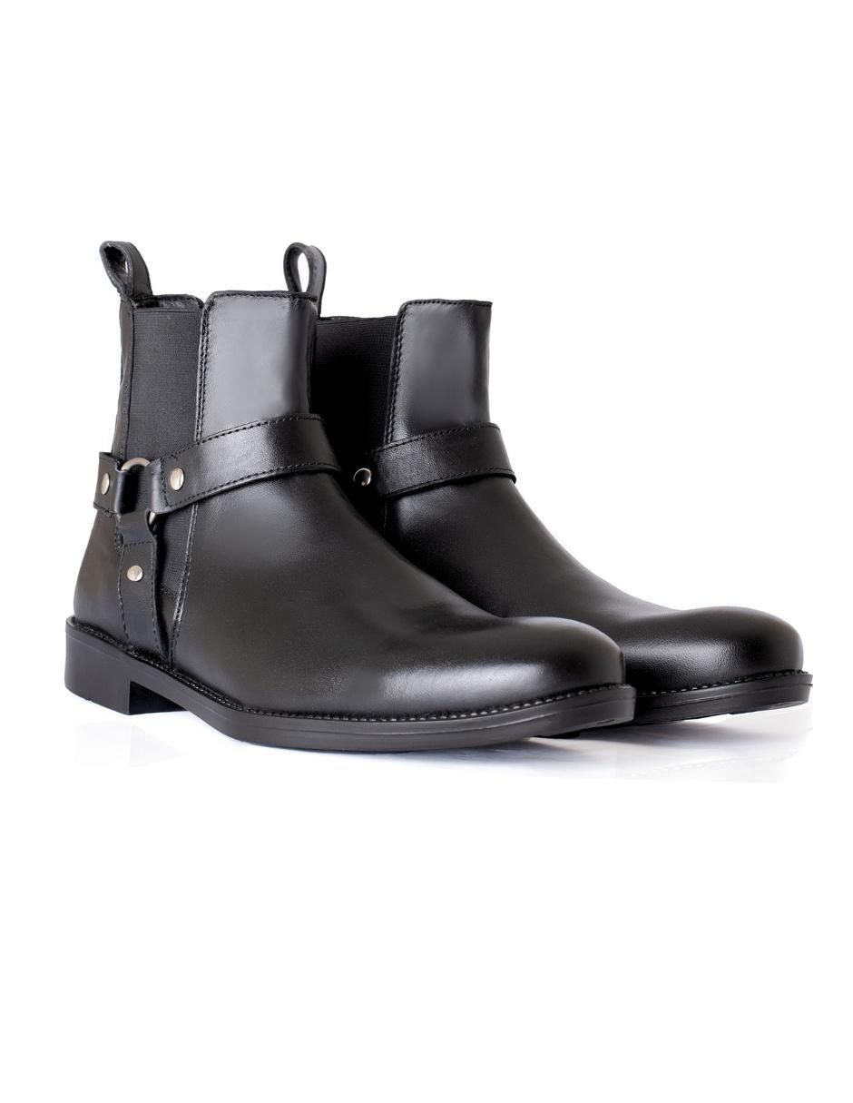 Botín Chelsea de piel para hombre 4
