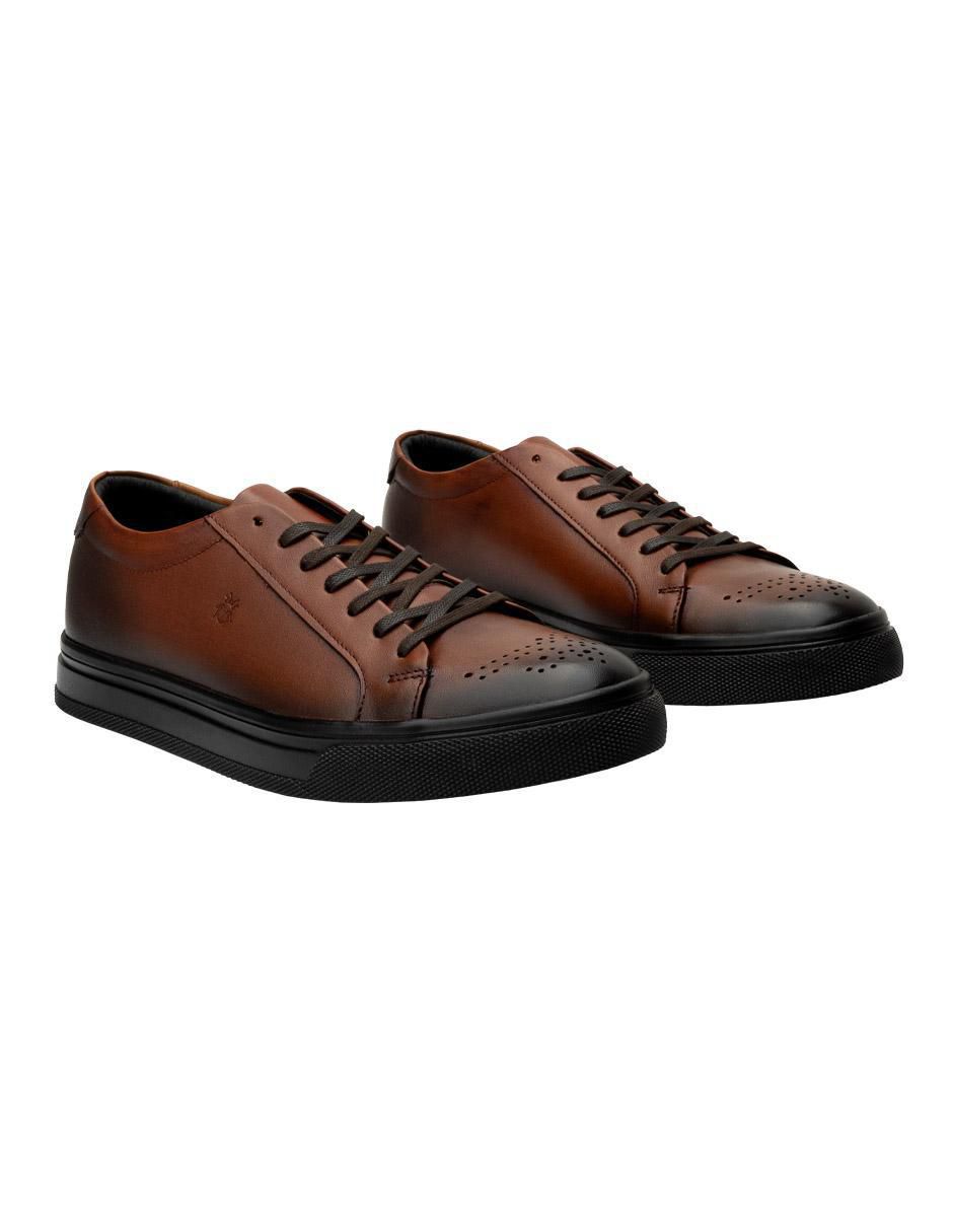 Tenis de piel para hombre