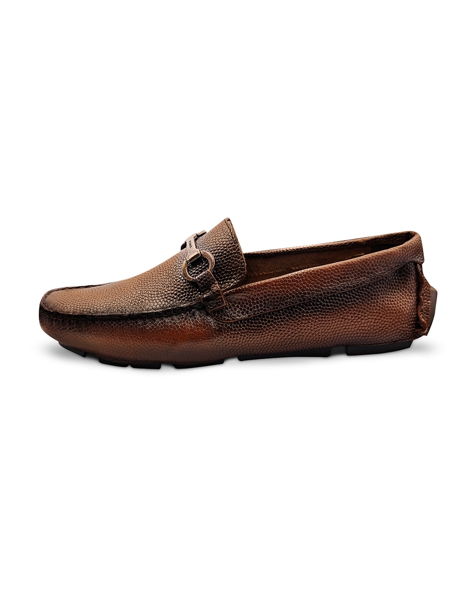 Mocasín Portland Mantarraya Caoba para hombre 3