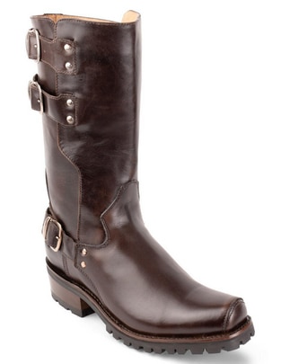 Bota Biker de piel para hombre Bota Biker de piel para hombre