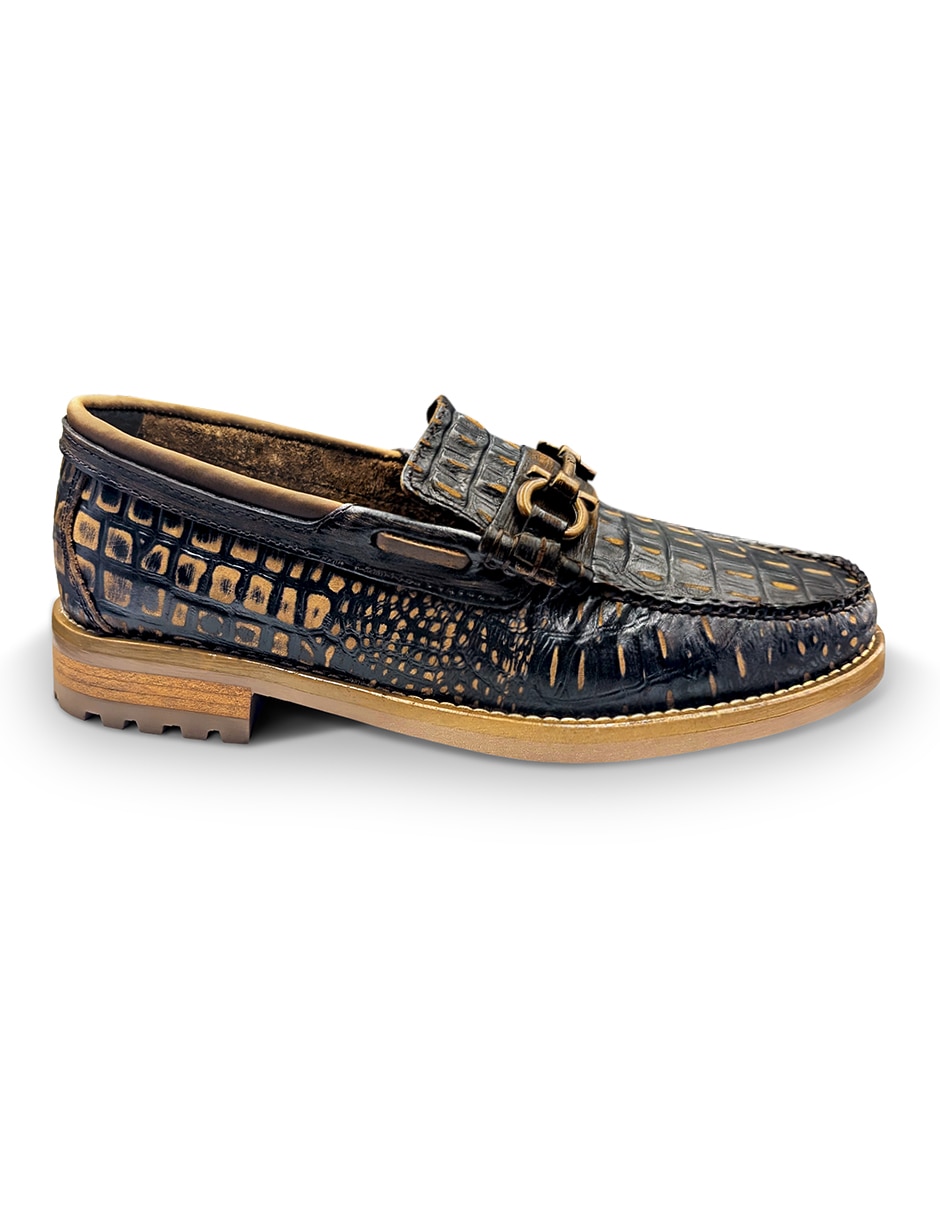 Mocasín Boston Caiman Rust para hombre 2