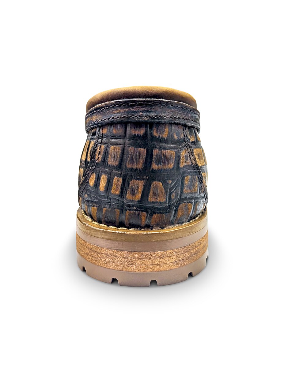 Mocasín Boston Caiman Rust para hombre 3
