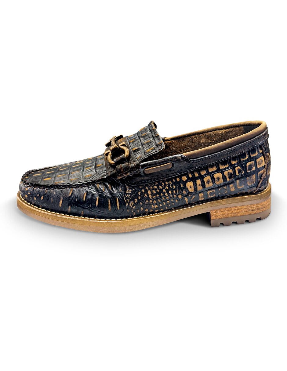 Mocasín Boston Caiman Rust para hombre 4