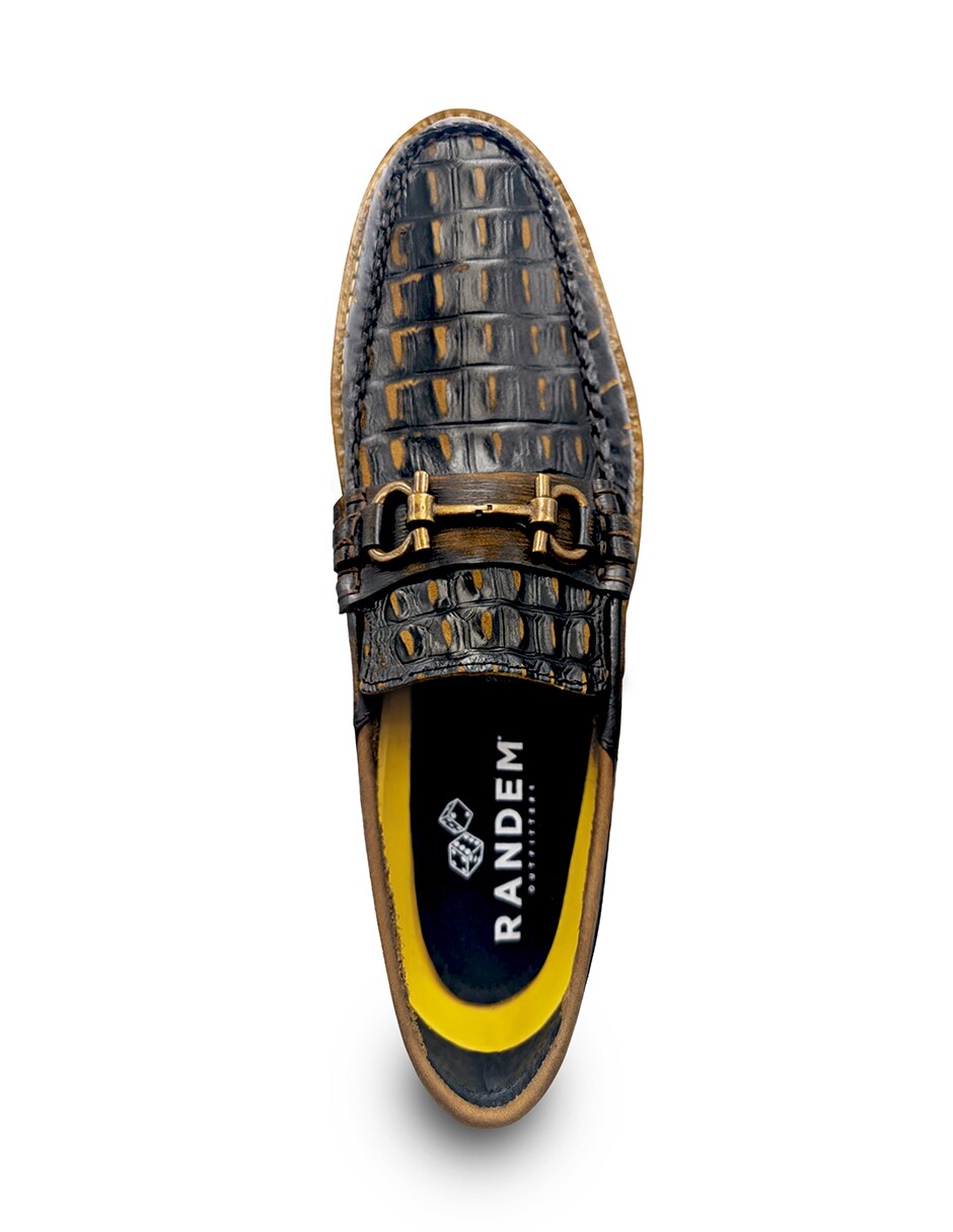 Mocasín Boston Caiman Rust para hombre 5