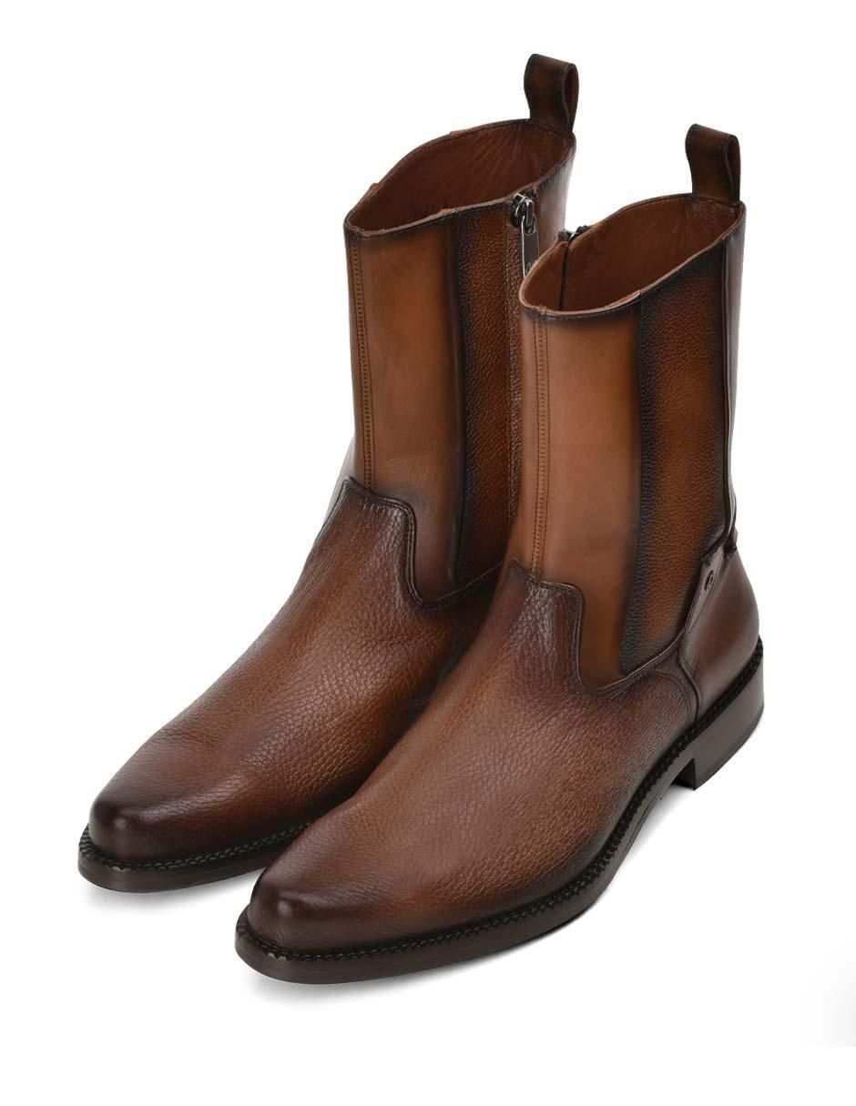 Bota de piel para hombre