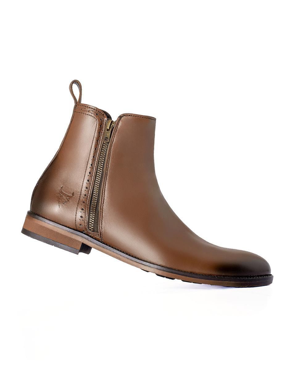 Botín Chelsea de piel para hombre 5