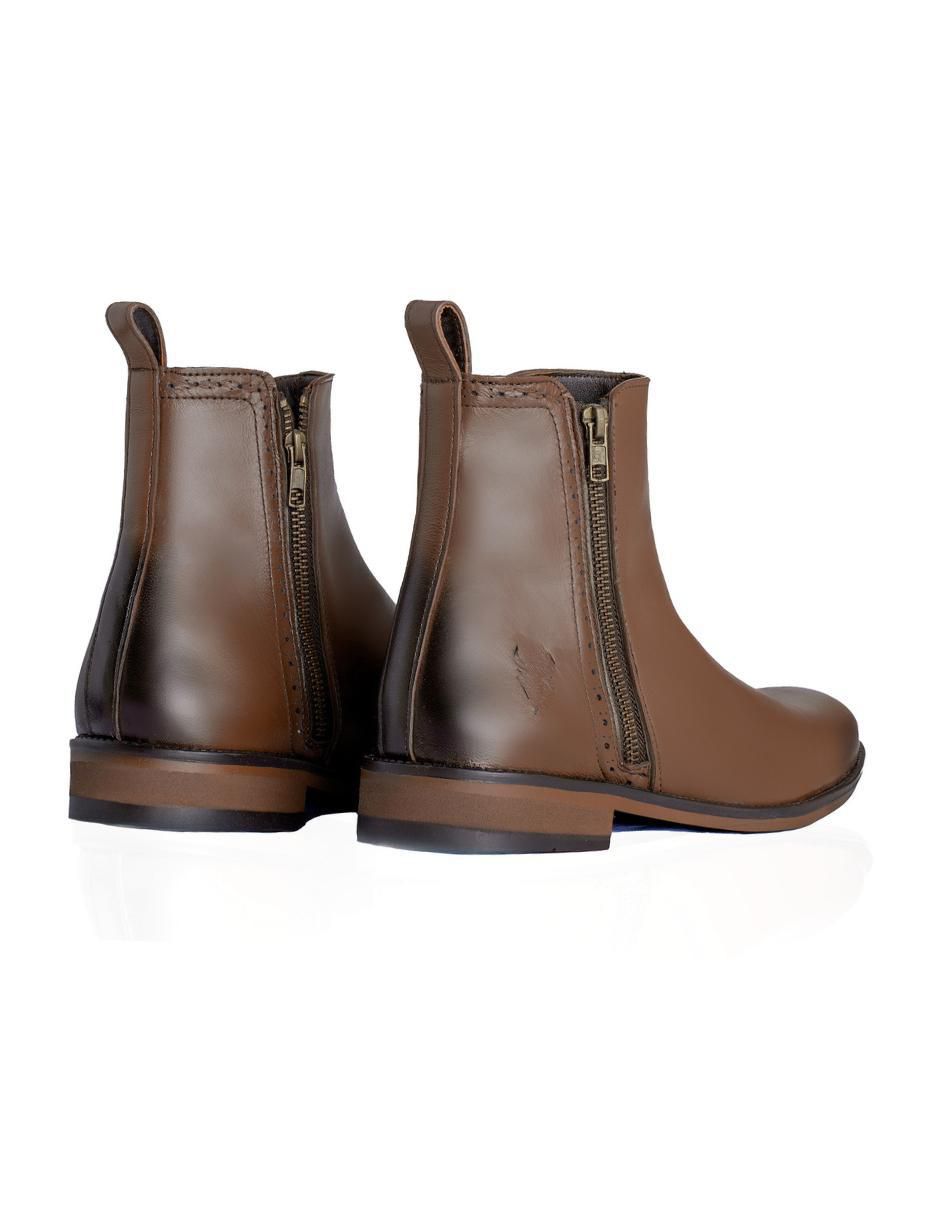 Botín Chelsea de piel para hombre 4